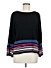 Vince Camuto Stripes Black Pullover Sweater Size M - photo 1