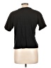 ON FIRE 100% Cotton Black Short Sleeve Blouse Size L - photo 2