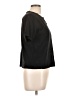 ON FIRE 100% Cotton Black Short Sleeve Blouse Size L - photo 4