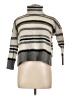 Nordstrom Signature 100% Cashmere Stripes Gray Cashmere Pullover Sweater Size L - photo 1