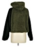 Plush 100% Polyester Green Faux Fur Jacket Size M - photo 2