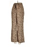 Leith Animal Print Brown Casual Pants Size XXS - photo 1