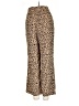 Leith Animal Print Brown Casual Pants Size XXS - photo 2
