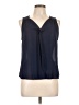 E&M Collection Blue Sleeveless Blouse Size L - photo 1