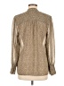 DR2 Animal Print Tan Long Sleeve Blouse Size M - photo 2