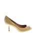 Charles David 100% Leather Gold Yellow Heels Size 7 1/2 - photo 1