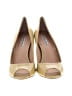 Charles David 100% Leather Gold Yellow Heels Size 7 1/2 - photo 2