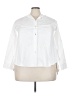 Assorted Brands White 3/4 Sleeve Button-Down Shirt Size 3X (estimated) - photo 1