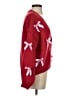 Luna Ivy 100% Polyester Red Cardigan Size S - photo 4