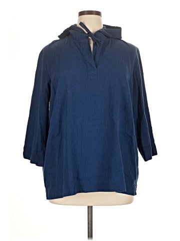 Ellen Tracy 3/4 Sleeve Button-Down Shirt (view 1)