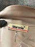 Maronie Metallic Silver Long Sleeve Blouse Size S - photo 7