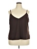 City Chic Brown Sleeveless Blouse Size 24 Plus (XXL) - photo 1