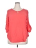 Torrid 100% Rayon Orange 3/4 Sleeve Blouse Size 2X Plus (2) - photo 1