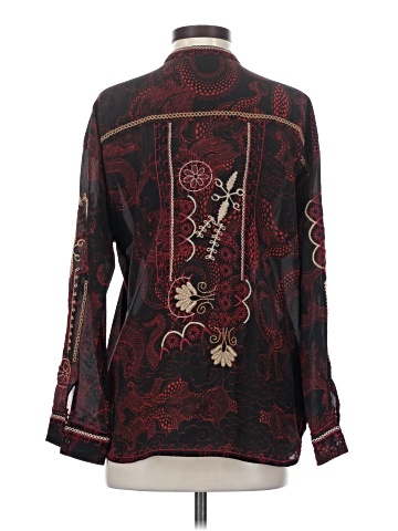 Johnny Was Long Sleeve Silk Top (view 2)