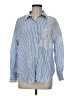 Zara Blue Long Sleeve Button-Down Shirt Size M - photo 1