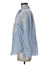 Zara Blue Long Sleeve Button-Down Shirt Size M - photo 5