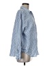 Zara Blue Long Sleeve Button-Down Shirt Size M - photo 4