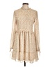 Versona 100% Polyester Paisley Tan Casual Dress Size L - photo 1