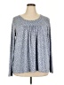 Popyoung Blue Long Sleeve Blouse Size 3X - photo 1