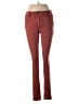Old Navy Color Block Burgundy Jeans Size 6 - photo 1