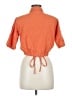 Assorted Brands 100% Cotton Orange 3/4 Sleeve Blouse Size M - photo 2