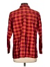Orvis Checkered-gingham Burgundy Long Sleeve Button-Down Shirt Size L (estimated) - photo 2