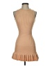 Unbranded 100% Polyester Tan Cocktail Dress Size XS - photo 1