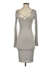 Popular Basics Solid Gray Cocktail Dress Size S - photo 1
