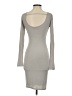 Popular Basics Solid Gray Cocktail Dress Size S - photo 2