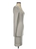 Popular Basics Solid Gray Cocktail Dress Size S - photo 4