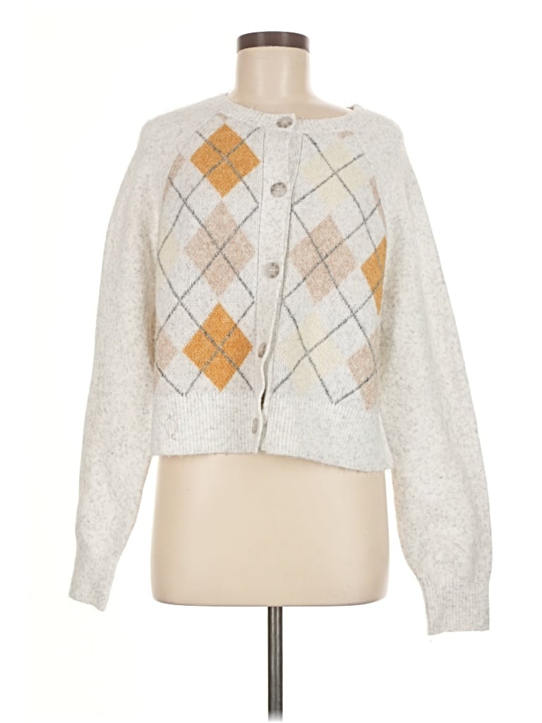 Pre-owned Sincerely Jules Cardigan Sweater In White