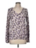 Bobeau Purple Long Sleeve Blouse Size M - photo 1