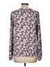 Bobeau Purple Long Sleeve Blouse Size M - photo 2