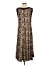 Perceptions Metallic Brown Cocktail Dress Size L - photo 2