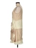 Ryu 100% Polyester Color Block Tan Casual Dress Size M - photo 5