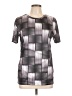 Made With Love Houndstooth Gray Active T-Shirt Size M - photo 1