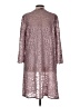 Oleg Cassini Floral Pink Purple Cardigan Size 12 - photo 2