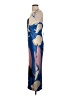 Rebecca Malone 100% Polyester Graphic Blue Cocktail Dress Size 4 - photo 5