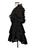 LoveShackFancy 100% Cotton Jacquard Polka Dots Solid Tropical Black Cocktail Dress Size L - photo 5