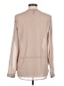 Maurices 100% Polyester Polka Dots Tan Long Sleeve Blouse Size M - photo 2