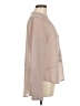 Maurices 100% Polyester Polka Dots Tan Long Sleeve Blouse Size M - photo 4