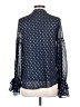 Listicle 100% Polyester Polka Dots Blue Long Sleeve Blouse Size S - photo 2