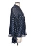 Listicle 100% Polyester Polka Dots Blue Long Sleeve Blouse Size S - photo 4