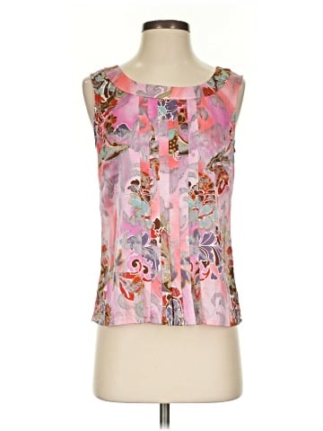 St. John Couture Sleeveless Silk Top (view 1)