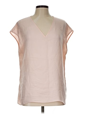 Lafayette 148 New York Short Sleeve Blouse (view 1)