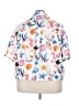 Cider 100% Polyester Tropical White Short Sleeve Blouse Size 4X - photo 2