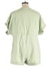 Madewell 100% Cotton Solid Green Romper Size XL - photo 2