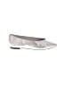 Birdies 100% Leather Metallic Silver Gray Flats Size 9 - photo 1