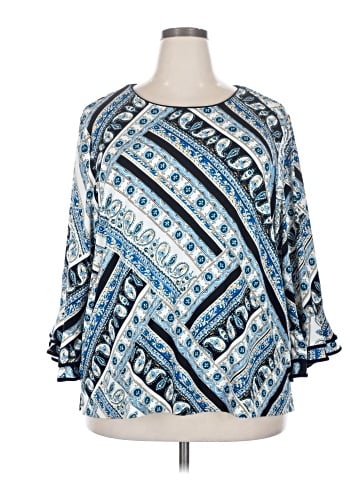 Karl Lagerfeld Paris 3/4 Sleeve Blouse (view 1)