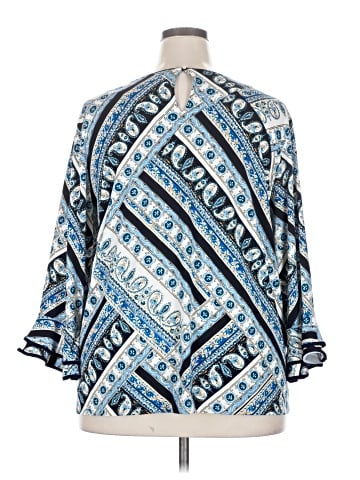 Karl Lagerfeld Paris 3/4 Sleeve Blouse (view 2)